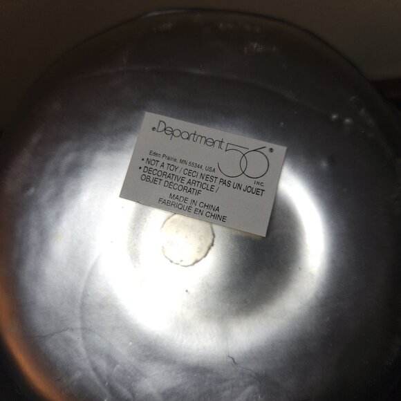 Mercury Glass Santa Taper Candleholder Handpainted By Department 56 - Picture 7 of 7